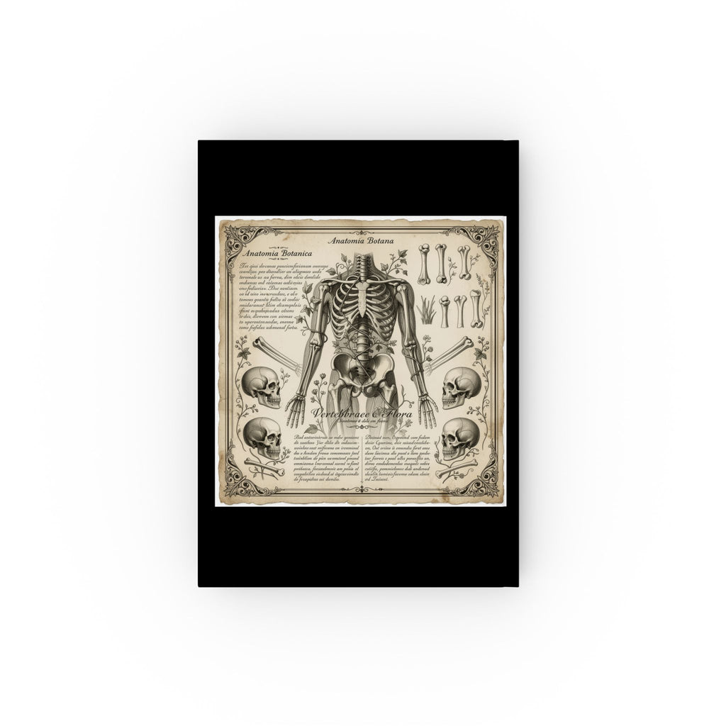 The Anatomist's Journal — Dark Academic Hardcover | Botanical Ribcage Study Notebook