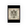 The Anatomist's Journal — Dark Academic Hardcover | Botanical Ribcage Study Notebook