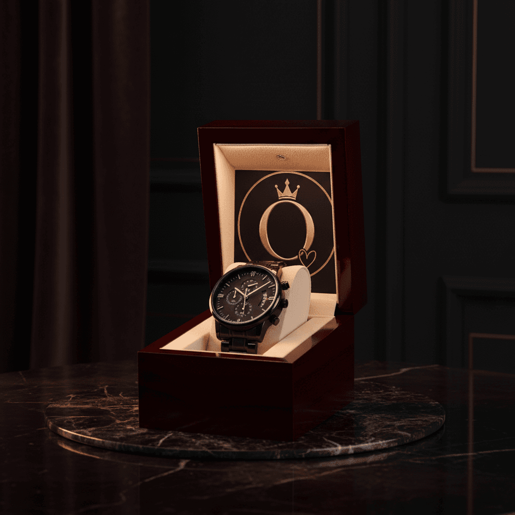 Black Luxe Time Piece 🖤